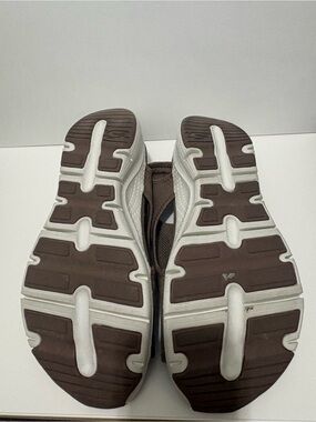 Skechers Brown and White Women's Slide Sandals